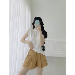 ❤ Set áo sát nách phối quần váy xòe