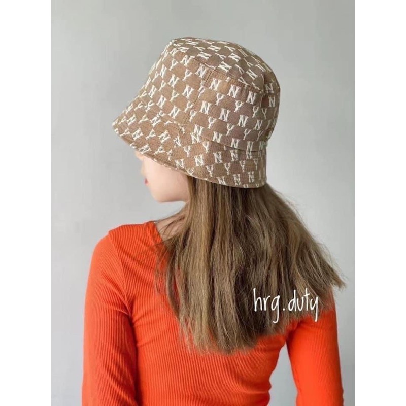 |ẢNH THẬT|MŨ BUCKET BROWN HOẠ TIẾT MONO