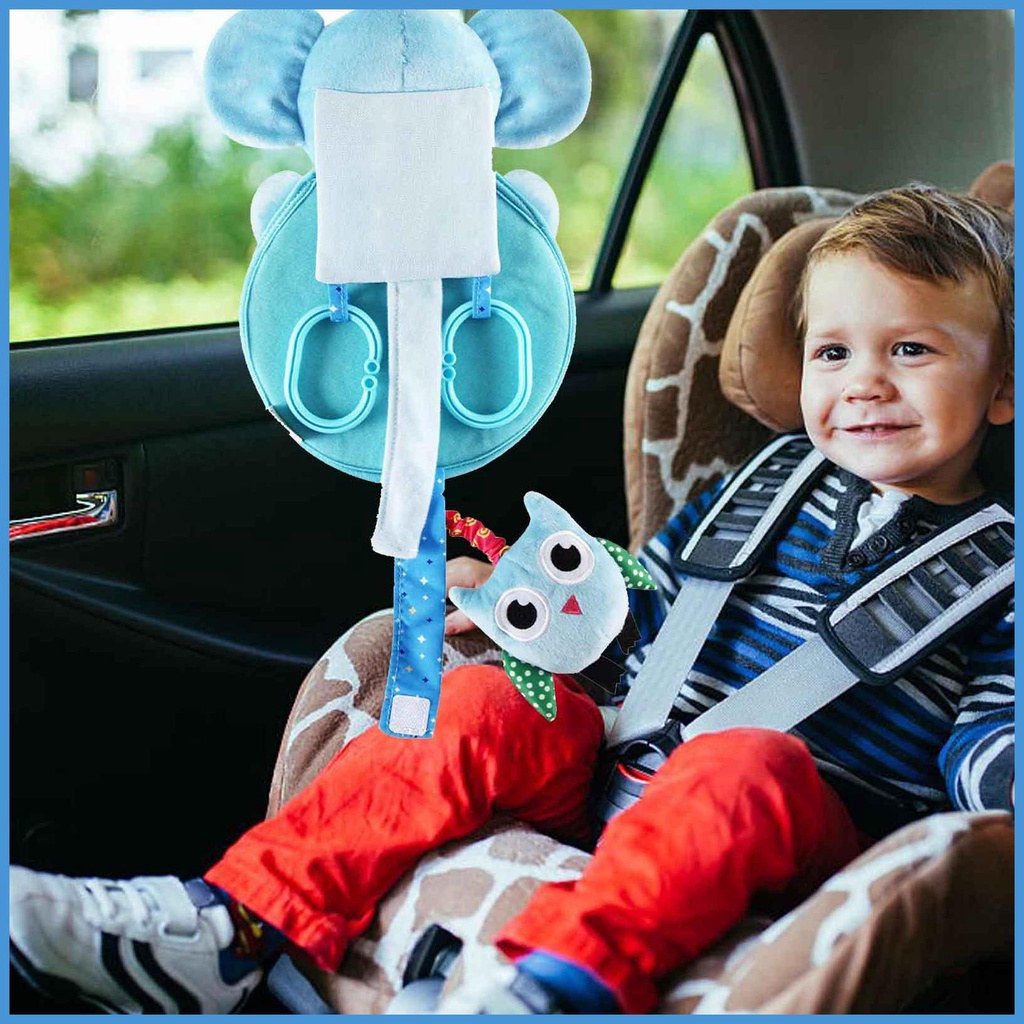 Gương Soi Hình Chú Voi Dễ Thương Gắn Ghế Ngồi Xe Hơi Cho Bé