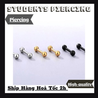 KHUYÊN THẲNG 2 BI CƠ BẢN XỎ KHUYÊN - KHUYÊN THÉP 316L CAO CẤP KHÔNG HAN GỈ