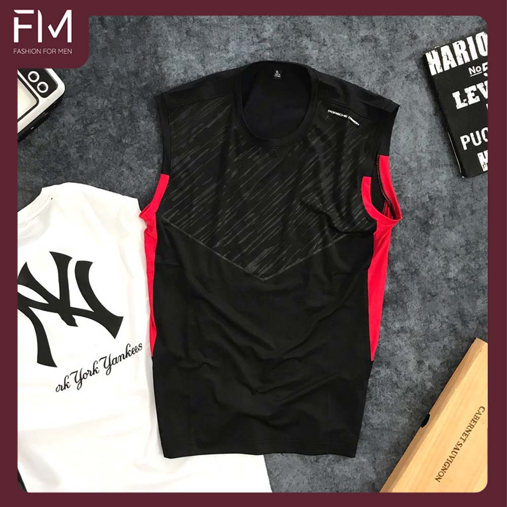 Áo thun ba lỗ nam sát nách dáng thể thao, thấm hút mồ hôi, thoải mái vận động – FORMEN SHOP – FMIW141