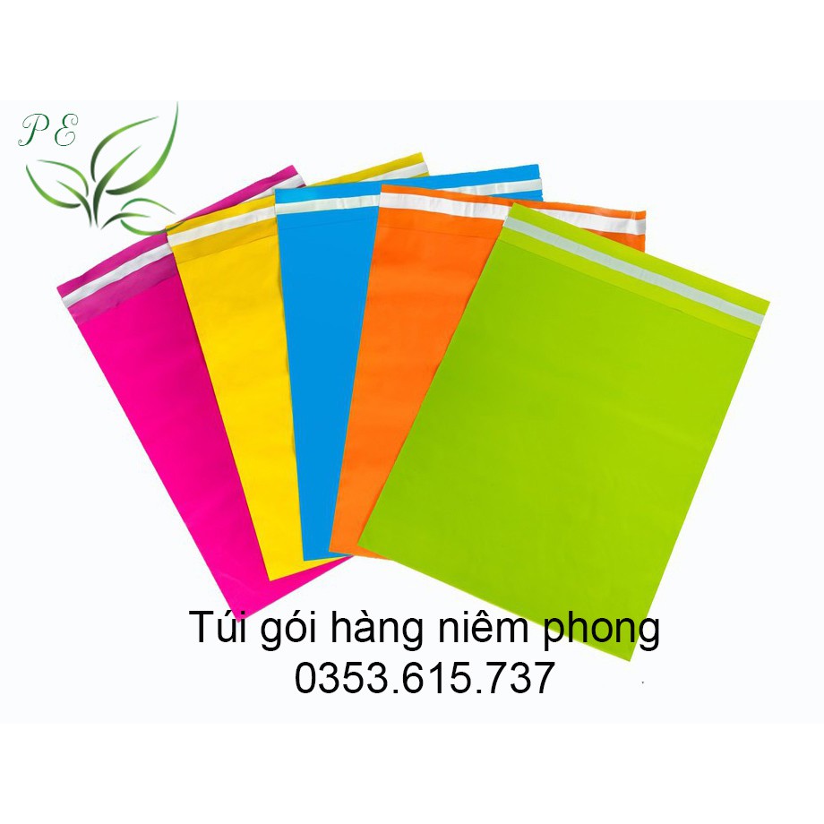 Túi gói hàng niêm phong Combo 10 cuộn 38x52