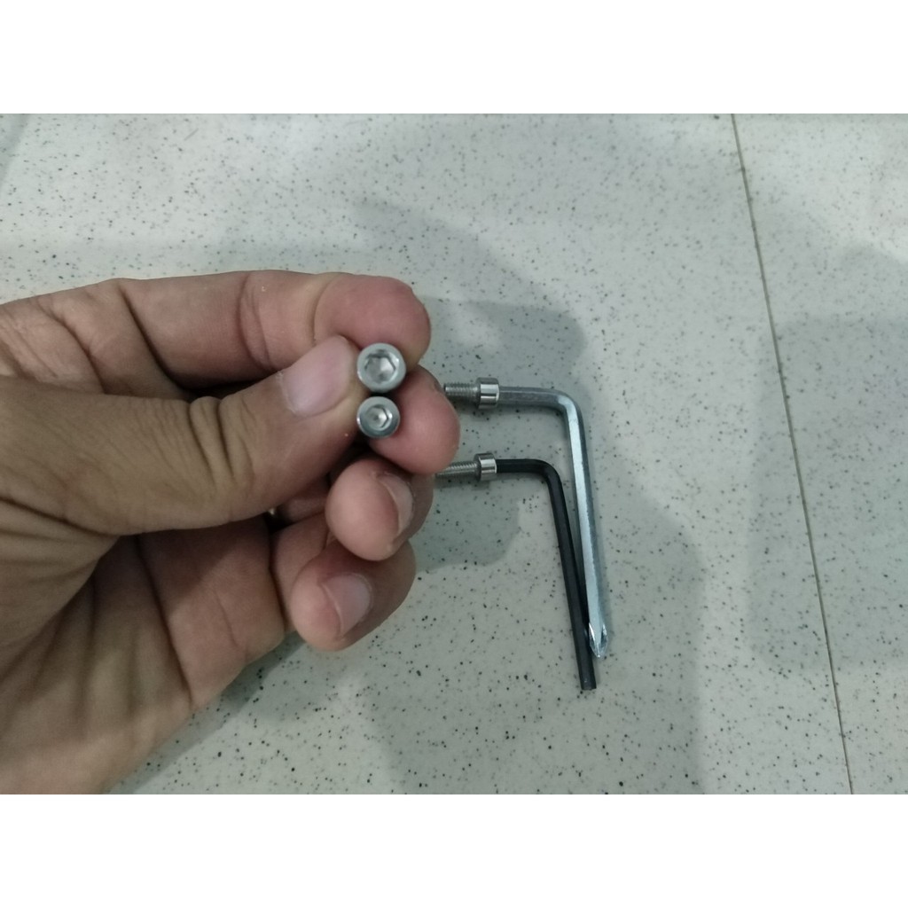 1 cặp ốc ( 2 con ) inoc m5 gắn cho ná cao su