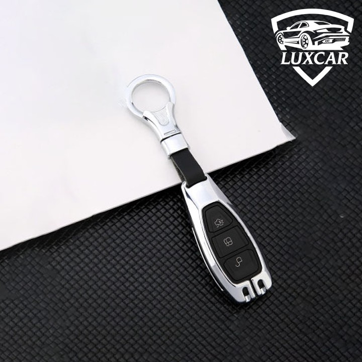 Ốp Khóa Hợp Kim FORD Cao Cấp LUXCAR Cho Xe FORD Ko Chìa (ECOSPORT 15, FOCUS, FIESTA, XLT, XLS)