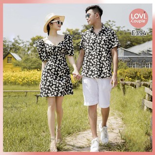 Đồ đôi - áo đôi - áo váy đôi đi biển e394 - lovicouple - có feedback