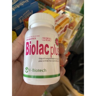 Viên Uống Biolac Plus  Bổ Sung Men Vi Sinh Cho Đường Ruột, bảo vệ hệ tiêu hoá của bé khoẻ mạnh.