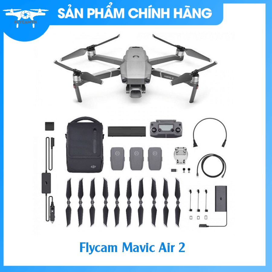 COMBO Flycam Mavic Air 2 Camera 48MP 4K Video 1/2 "Cảm biến CMOS 3 trục Gimbal 34 phút