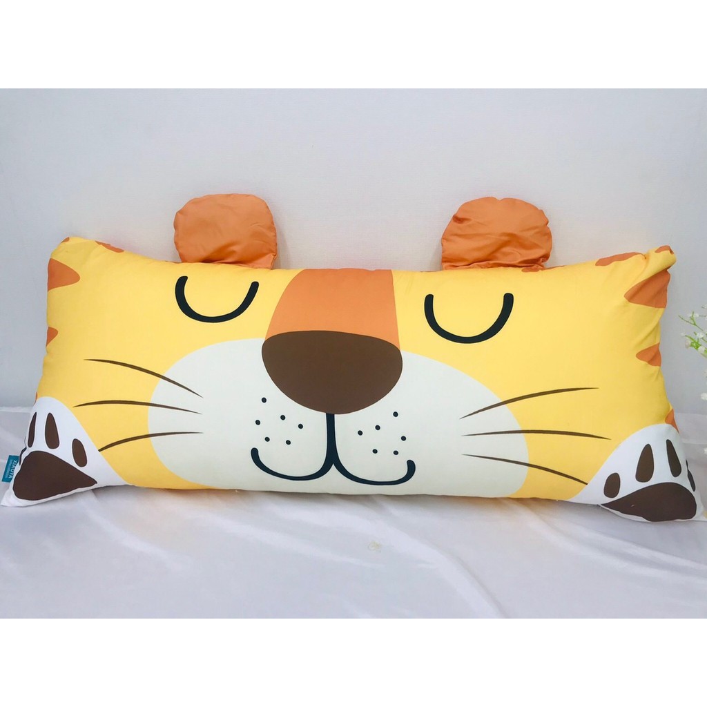 Gối kê/Gối tựa đầu giường, kê lưng, trang trí họa tiết siêu cute (KT: 50x110cm)