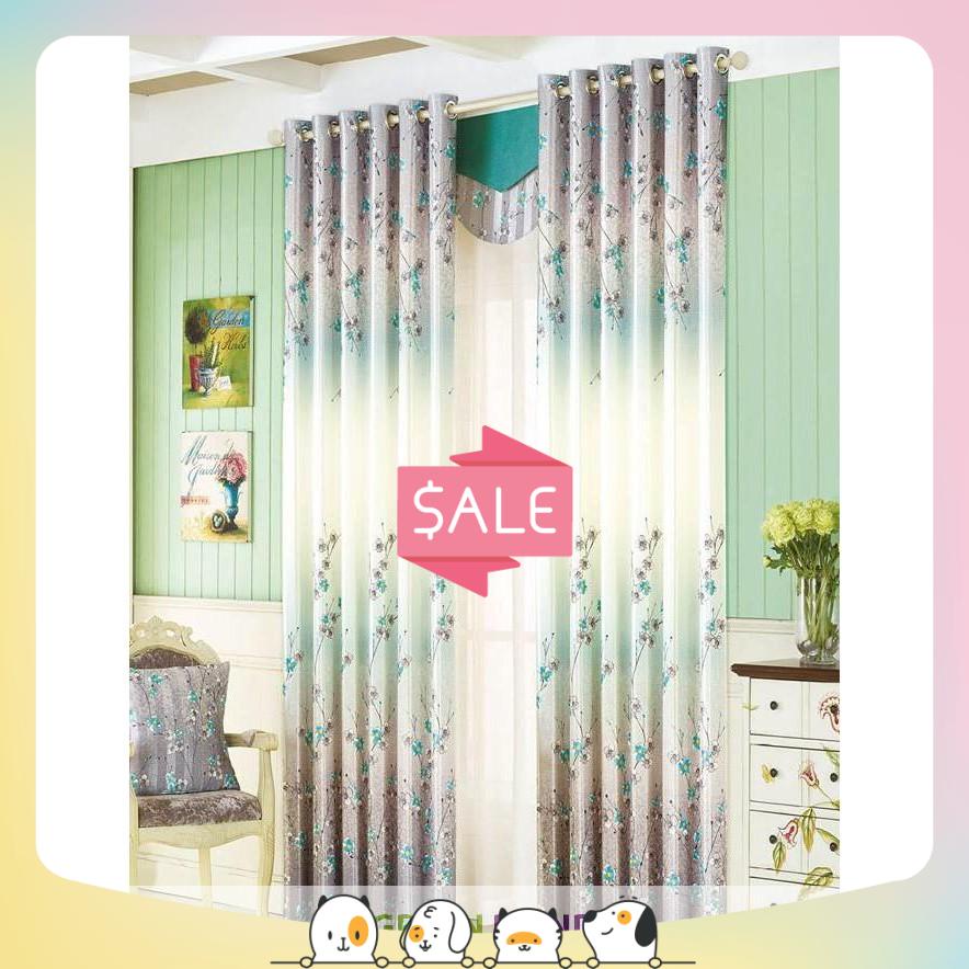 Rèm phòng, rèm cửa GẤM 2 MẶT- Họa tiết hoa mai mùa xuân. Ghi chú: Nhận số đo theo yêu cầu