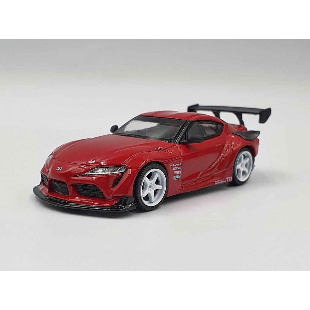 Xe Mô Hình HKS Toyota GR Supra Renaissance Red LHD 1:64 MiniGT (Đỏ)