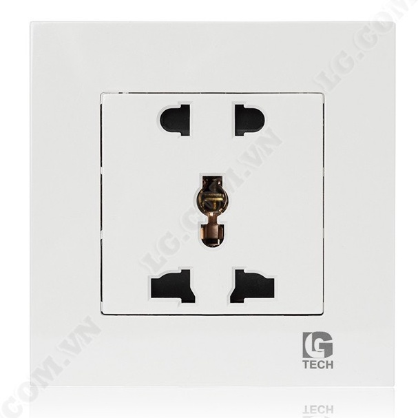 Ổ điện âm tường 5 chấu chuẩn vuông Lgtech LG-F21-0018