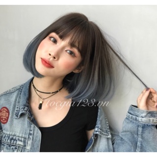 Tóc giả nữ nguyên đầu tơ nhân tạo 3061