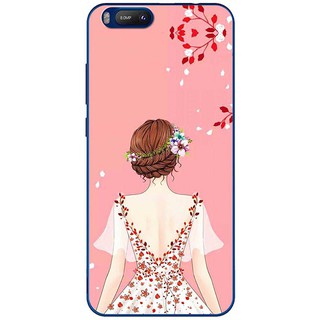 Ốp lưng Vsmart Bee, Bee 3 in hình Cô gái áo hồng