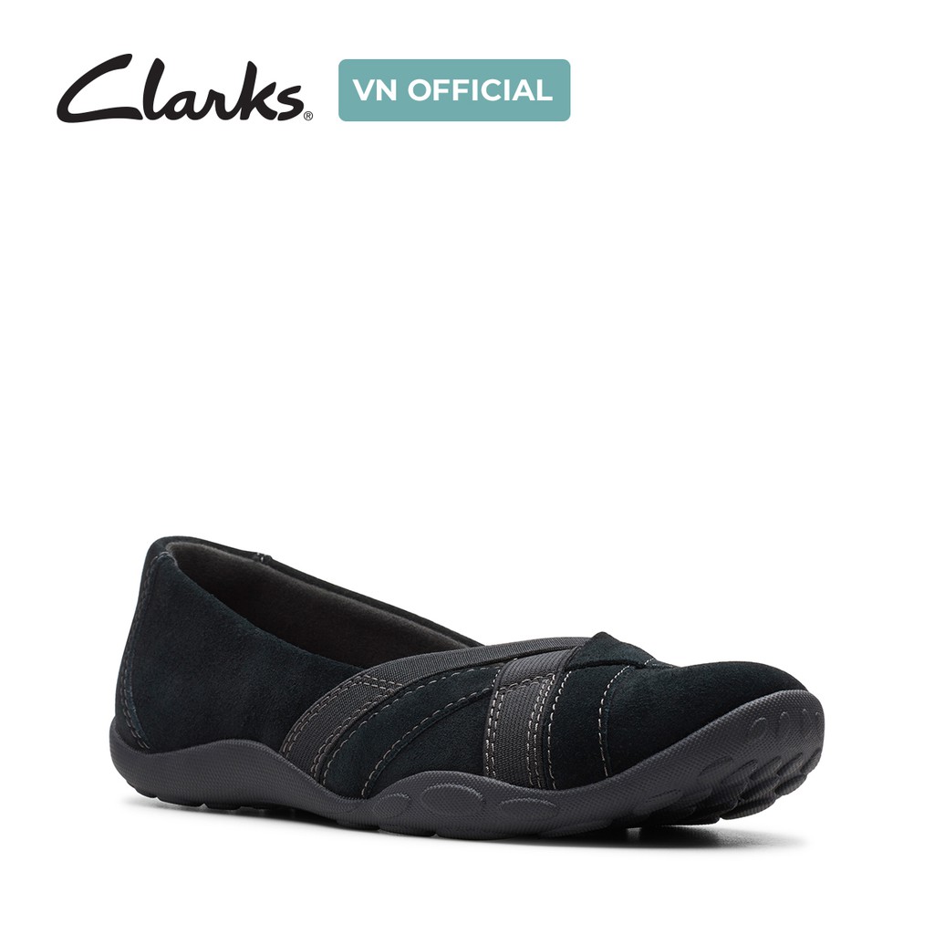 Giày da lộn nữ CLARKS Haley Jay