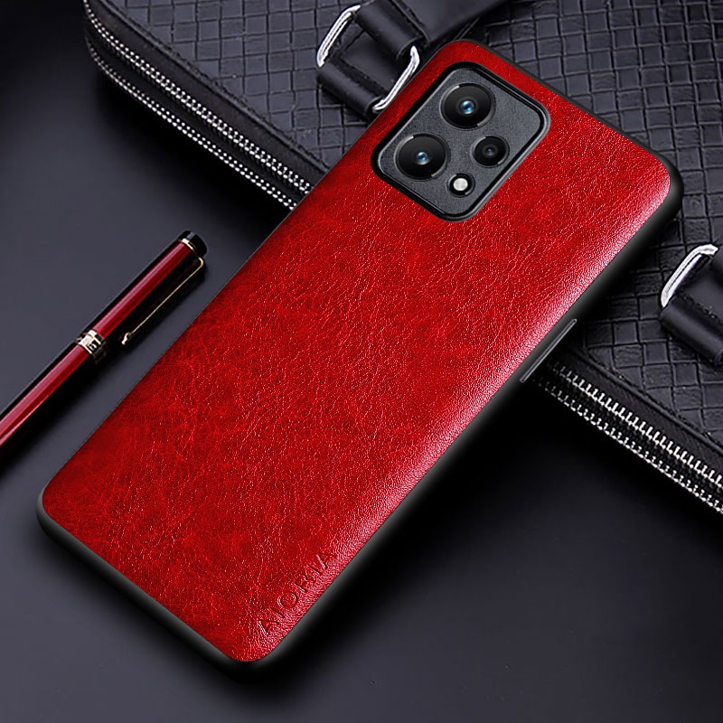 Sang Trọng Bao Da Điện Thoại pu Màu Trơn Phong Cách Doanh Nhân Cho realme 9i 9 pro plus Ốp