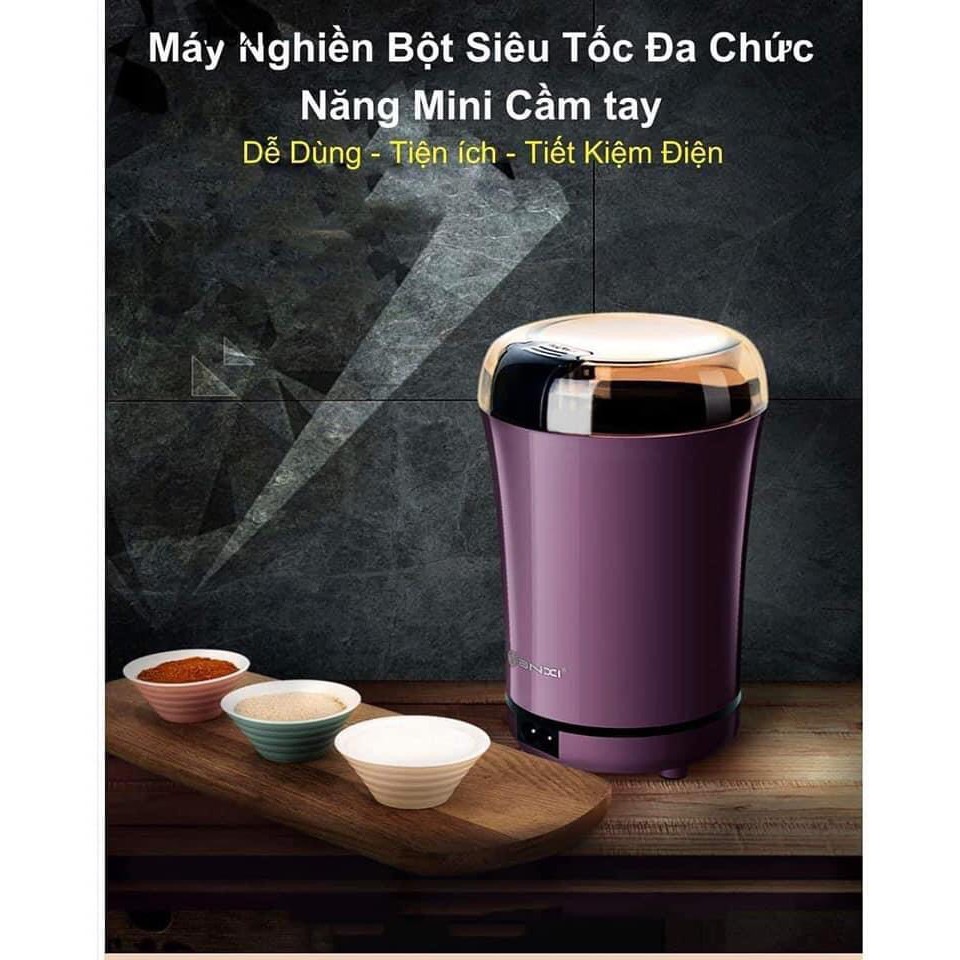 Máy Nghiền Hạt Đa Năng Mini Siêu Tốc FREESHIPMáy Xay Bột Siêu Mịn - Xay Ngũ Cốc, Cafe, Các Hạt Gia Vị