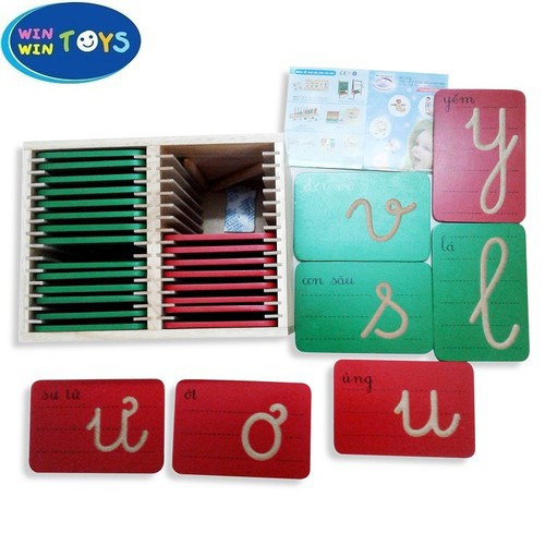 Đồ chơi gỗ Winwintoys - Bộ luyện viết chữ 66382
