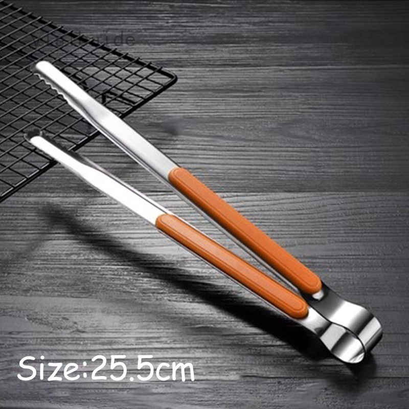 Kẹp Gắp Thức Ăn Bằng Thép Không Gỉ Tay Cầm Nhựa Chống Bỏng Tiện Dụng