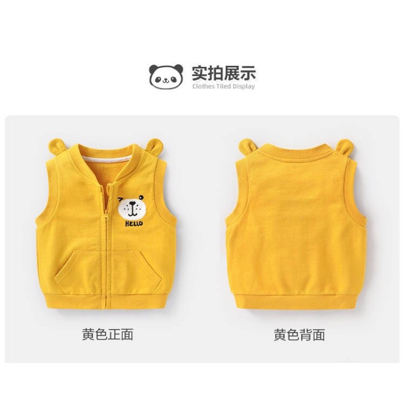 Áo ghile gấu cho bé trai, bé gái