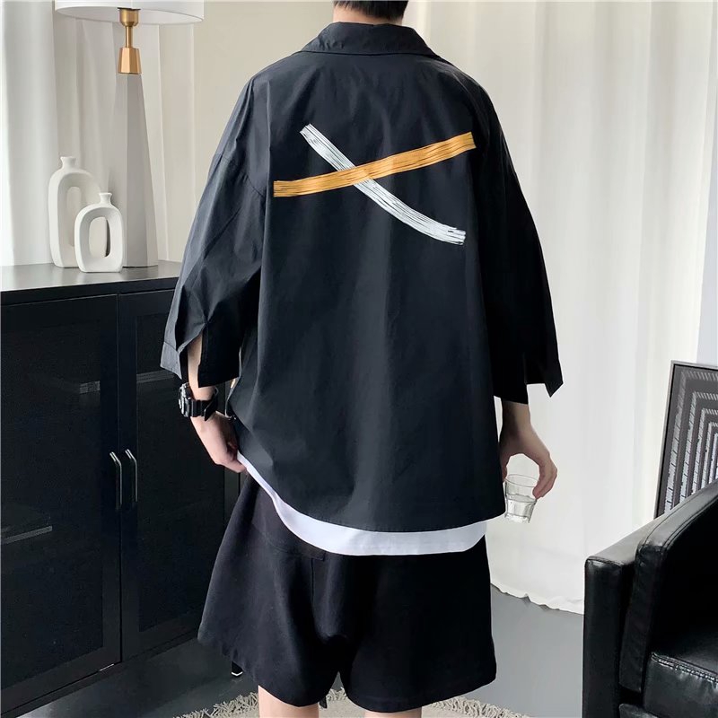 Áo sơ mi ngắn tay phong cách Hàn Quốc dành cho nam | BigBuy360 - bigbuy360.vn