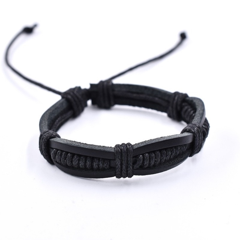 Vòng Tay Da 18CM Thiết Kế Vintage Cho Nam