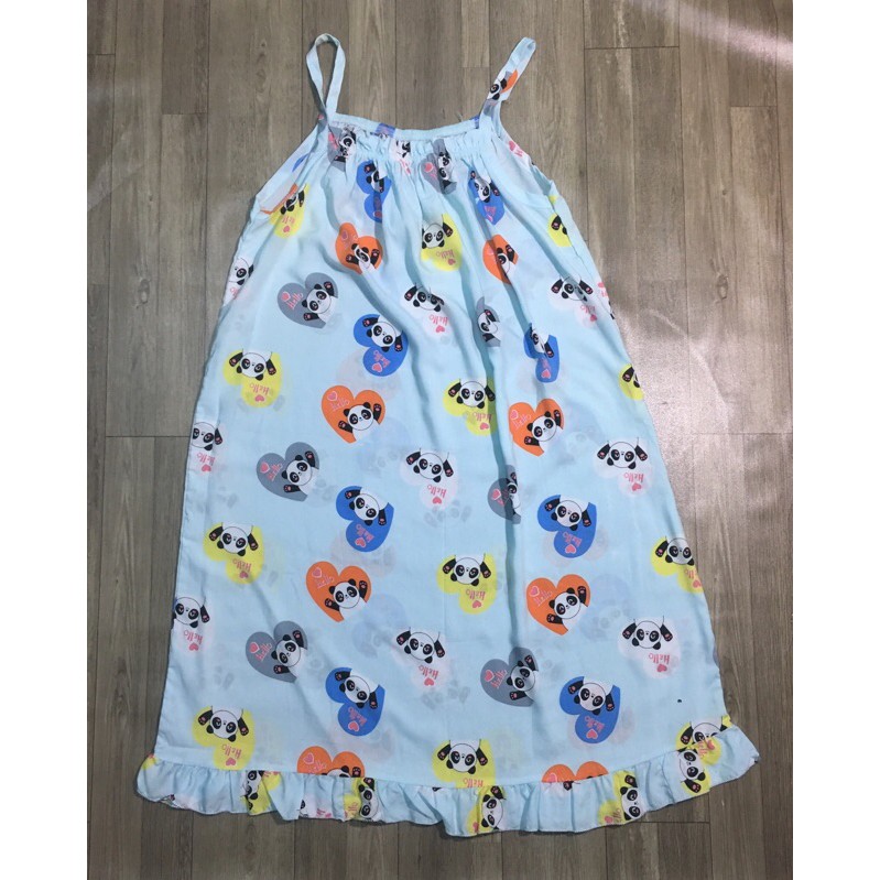 Đầm 2 dây Lanh (Tole) Size 2 (Từ 50kg-60kg).