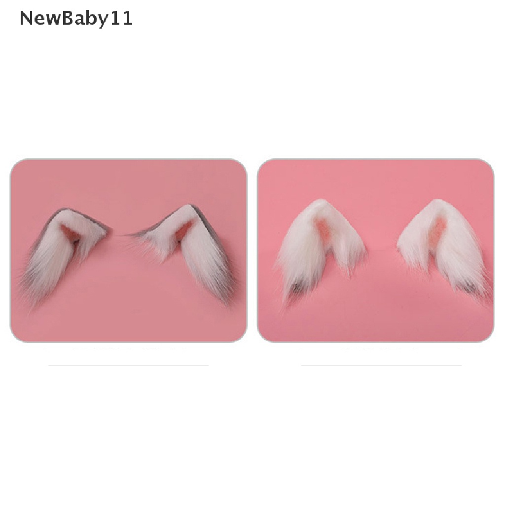 Kẹp Tóc Hình Tai Mèo Bằng Lông Nhung Phong Cách Lolita