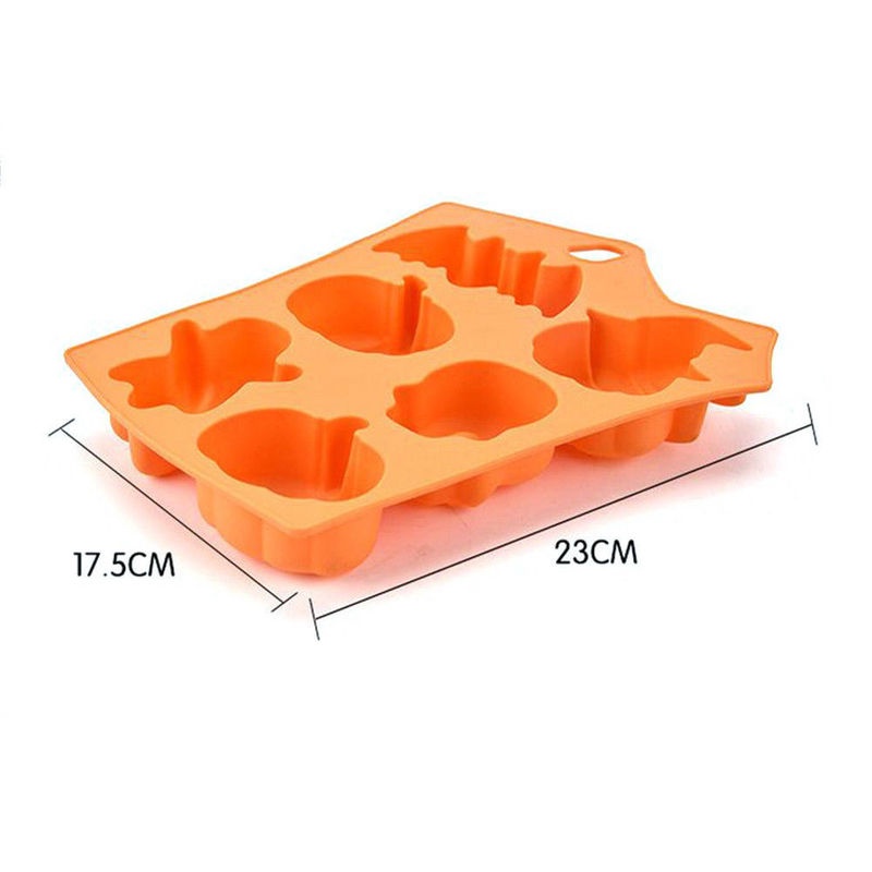 Khuôn Silicone Làm Bánh Tạo Hình Chủ Đề Halloween Độc Đáo Tiện Dụng