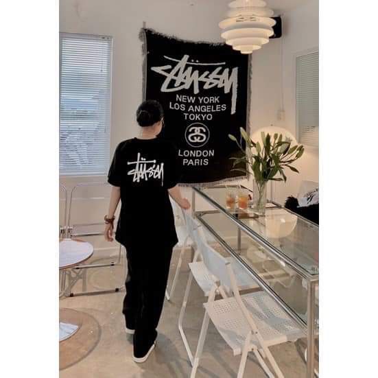 Áo Thun Stussy basic đơn giản,áo nỉ stussy dài tay nam nữ