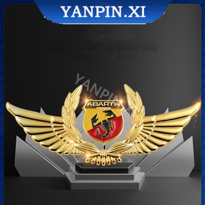 Phụ Kiện Trang Trí Hình Đôi Cánh 3D Bằng Kim Loại Dành Cho Xe Hơi TOYOTA