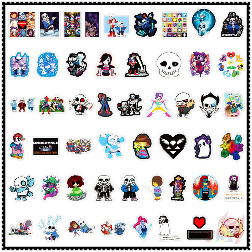 50Pcs/Set ❉ Undertale Series 02 Stickers ❉ Games Frisk Toriel Sans Papyrus DIY Fashion Mixed Waterproof Doodle Decals Stickers