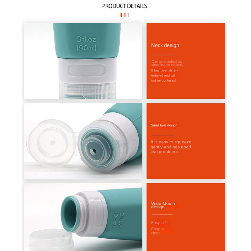 Chai Chiết Mỹ Phẩm 90ml Bằng Silicone Tiện Dụng Khi Đi Du Lịch