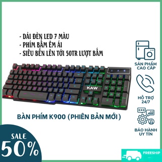Bàn Phím Máy Tính Có Dây K600  Thiết Kế Giả Cơ Tích Hợp Đèn Led 3 màu Đẹp Sử Dụng Dễ Dàng Nơi Thiếu Ánh Sáng