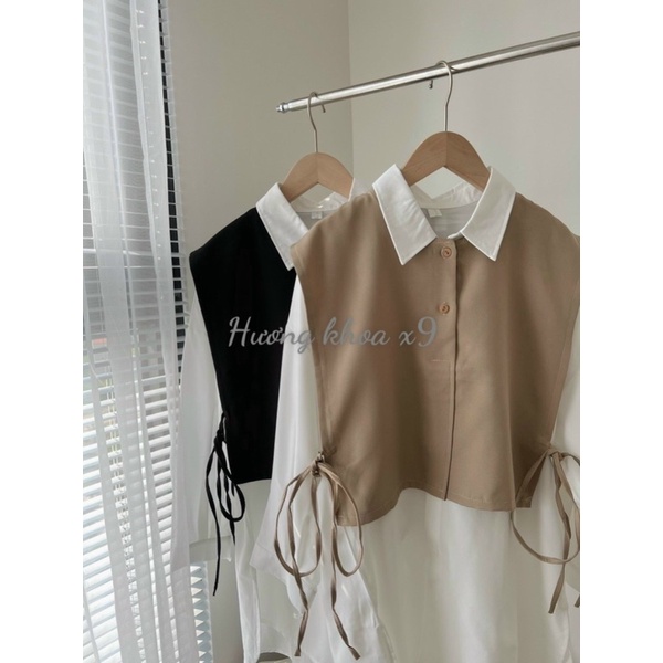Set áo sơ mi kèm đai siêu hot - Hàng loại đẹp