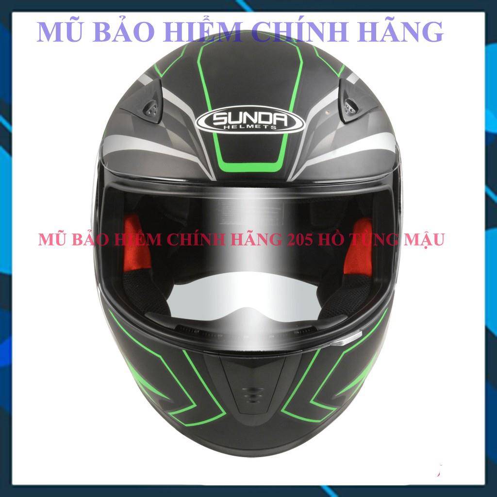 Mũ bảo hiểm fullface SUNDA 2000C chính hãng - Nhiều màu tem