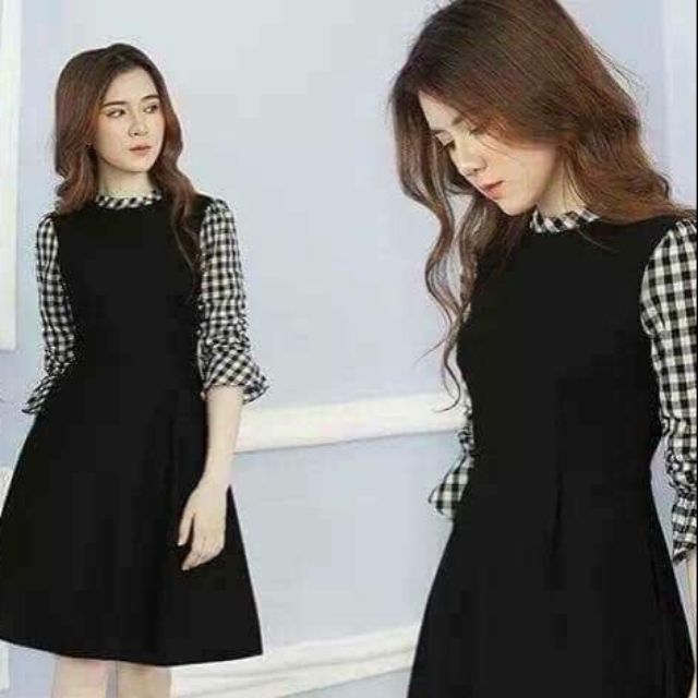 Đầm tay phối kate