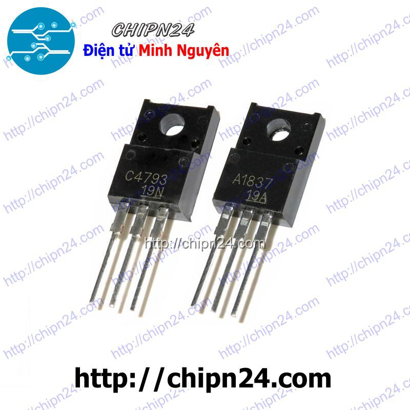 [2 CON] Transistor A1837 TO-220F PNP 1A 230V (2SA1837 1837)