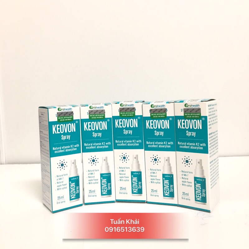 [Kèm quà Tặng] Keovon Spray Vitamin K2(MK7 tự nhiên) Dạng xịt- Hấp thụ canxi, tăng chiều cao cho trẻ 25ml #1