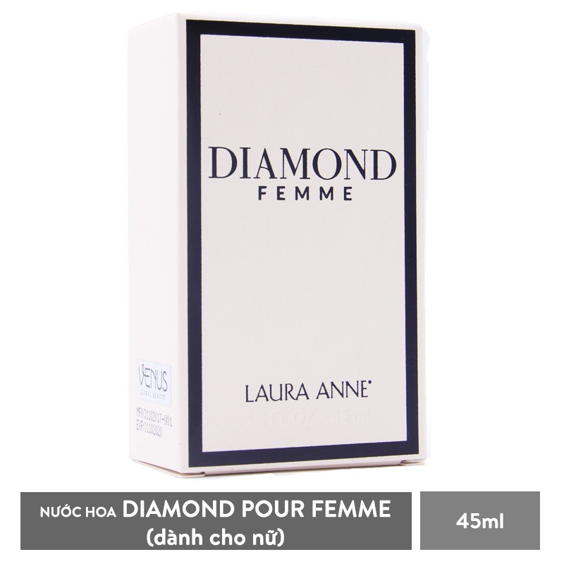 [Mã LTP50 giảm 50000 đơn 150000] Nước hoa nữ Laura Anne Diamond pour Femme 45ml chính hãng | BigBuy360 - bigbuy360.vn