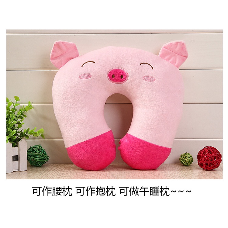 Gối Kê Cổ Hình Chữ U Họa Tiết Hoạt Hình Dễ Thương