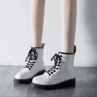 Giầy NỮ Cao Cổ Bốt Đế 5CM Martin Khâu