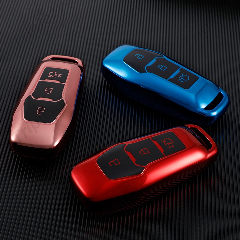 Vỏ Bọc Chìa Khóa Điều Khiển Xe Ô Tô Ford Fiesta Focus ST Mondeo Mustang F150 Explorer Edge Kuga Escape