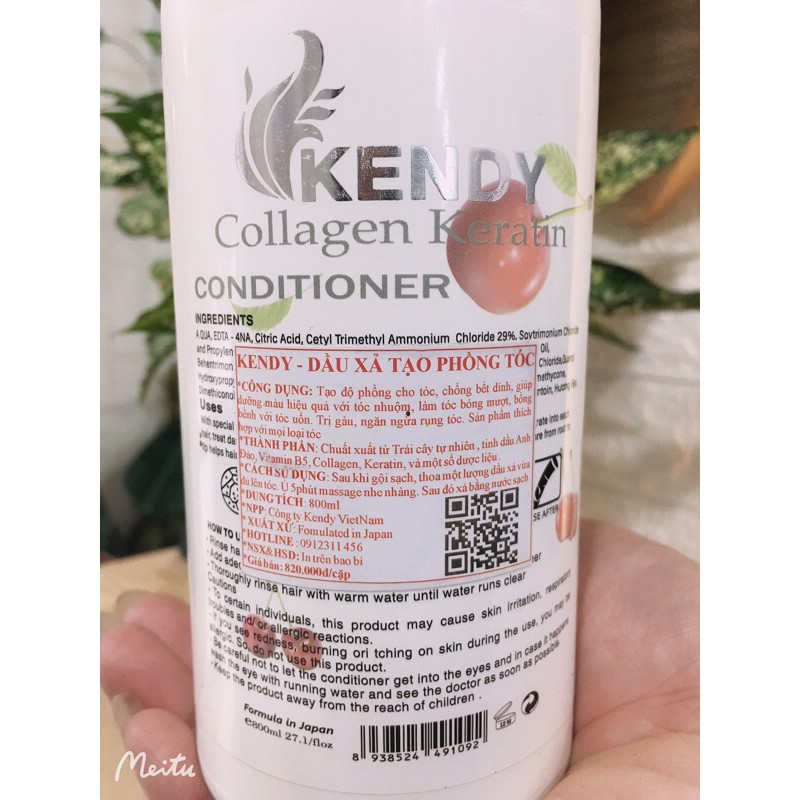 Dầu gội xả tạo phồng tóc Kendy