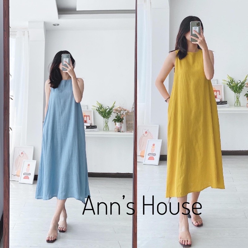 váy sát nách linen | BigBuy360 - bigbuy360.vn