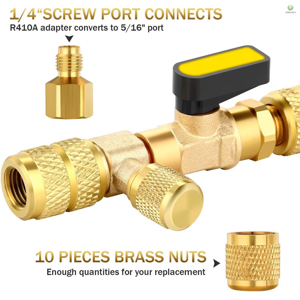 Dụng Cụ Tháo Lõi Van Máy Điều Hòa Xe Hơi Hai Kích Thước SAE 1 / 4inch 5 / 16inch HVAC R22 R410A