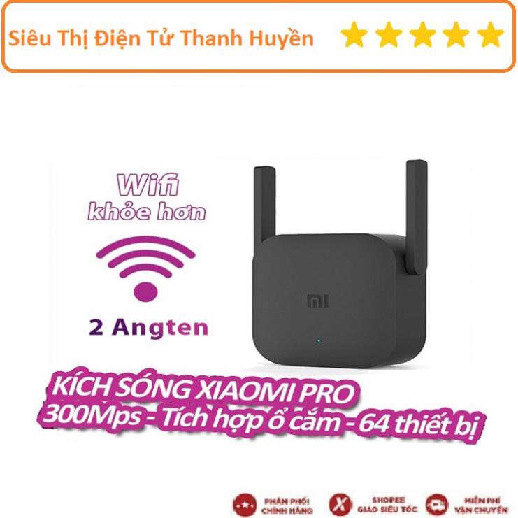 Mua ngay Kích sóng Xiaomi Mi Wifi Repeater Pro phiên bản mới 300 Mbps New 2019 [Freeship 10k]