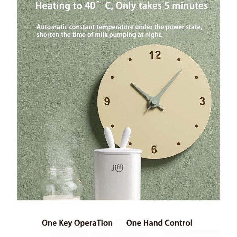 Máy hâm sữa cầm tay Jiffi ⚡BẢO HÀNH 1 ĐỔI 1⚡ Jiffi hâm sữa không dây cầm tay bản 3.0 / JIFFI MINI WARMER-X 2021 Mẹ Vít