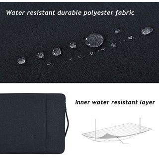 Túi đựng laptop canvasartisan chống thấm nước có quai xách cho macbook air pro 11 12 13 14 15 6