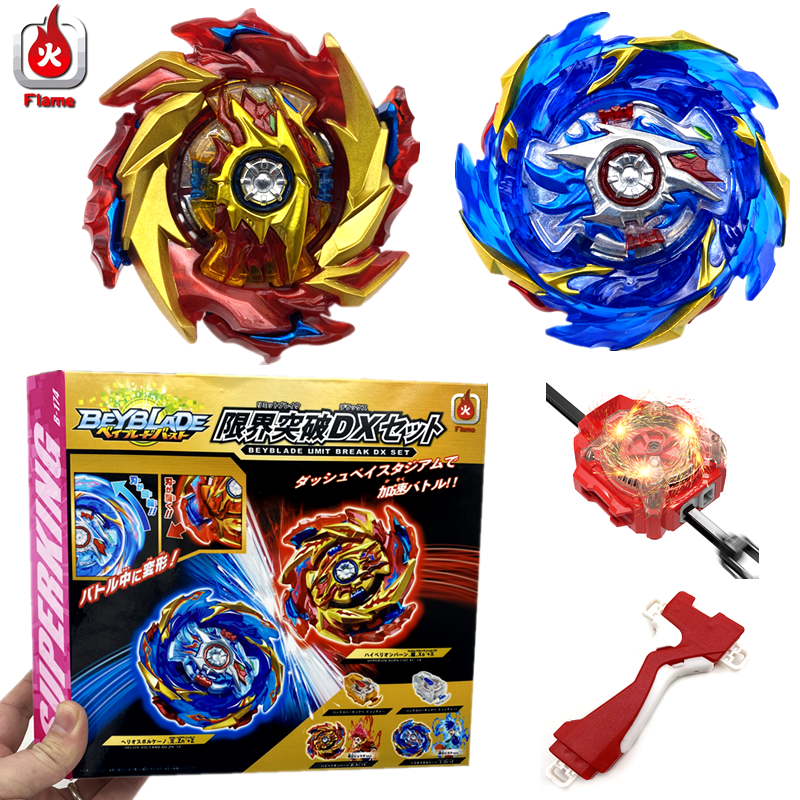 Con quay chiến đấu Beyblade Burst Superking B-174 LIMIT BREAK DX kèm máy phóng kéo dây lấp lánh