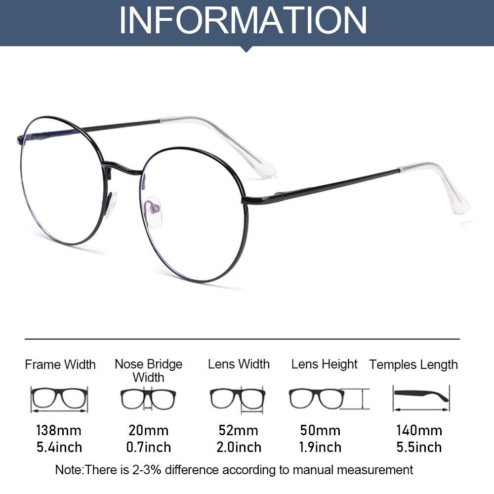 Kính chống ánh sáng xanh gọng kim loại chất lượng cao